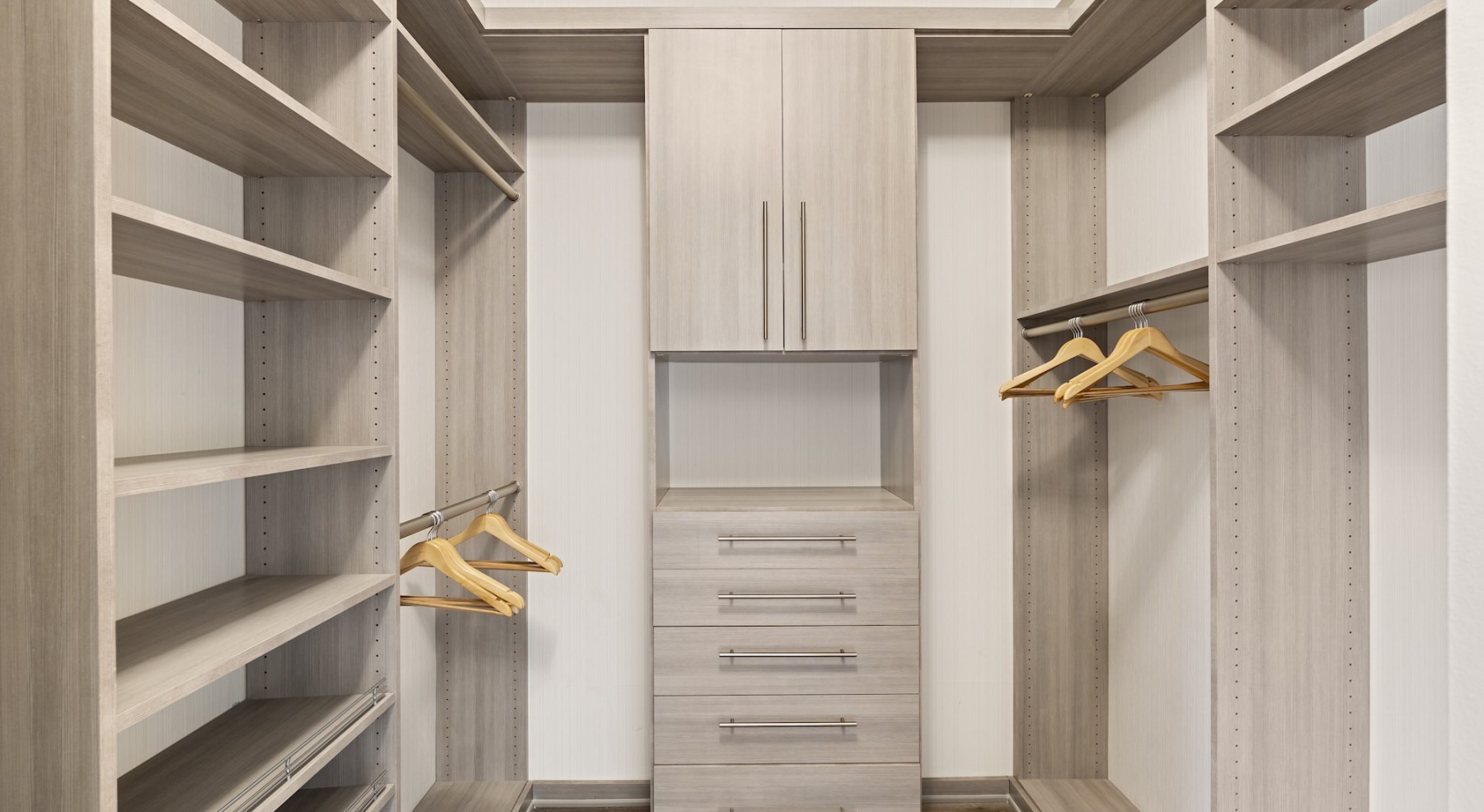 walk-in closet with ample shelves 