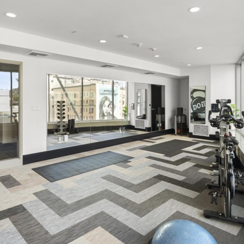 a bike in a room