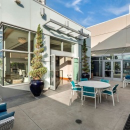 outdoor lounge area with chairs